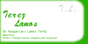 terez lamos business card